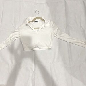 White Crop Top